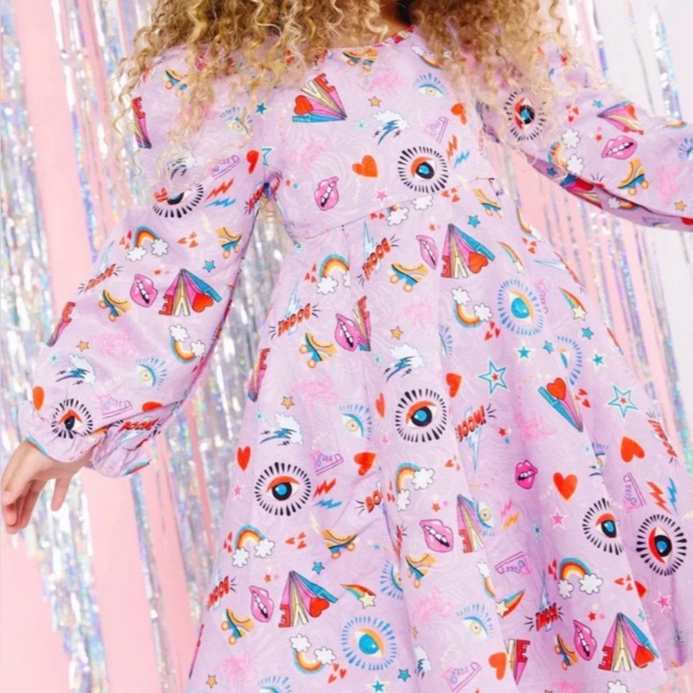 Lola and the boys- NWT- GOOD VIBES DRESS